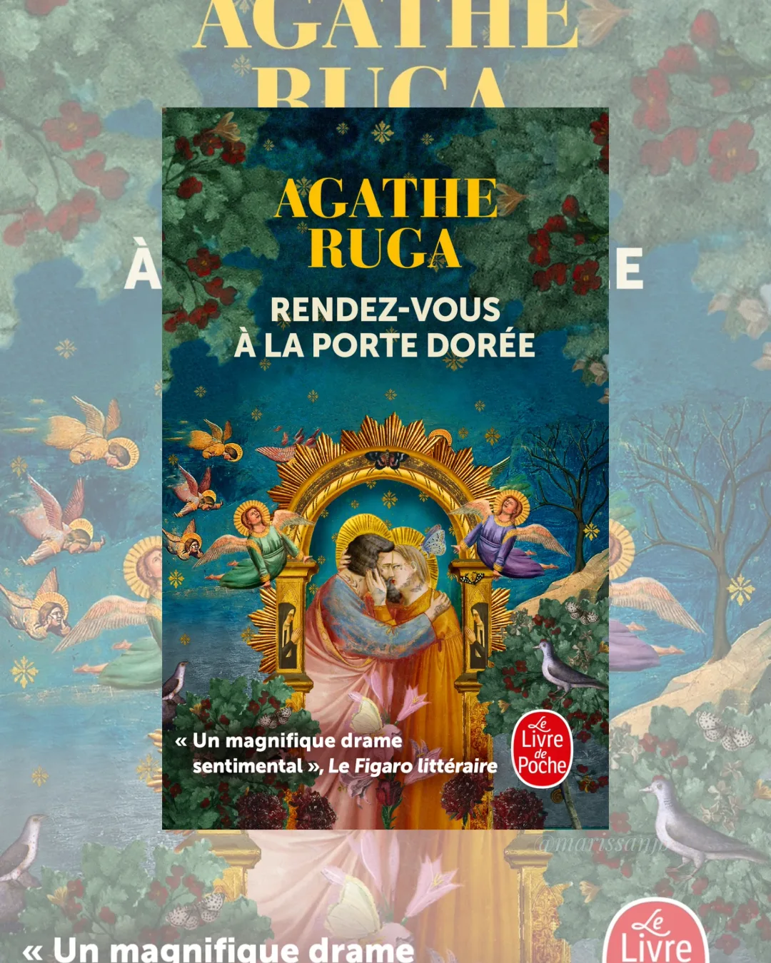 Image de présentation du roman dramatique d'Agathe Ruca "Rendez-vous à la Porte Dorée"(image de couverture de l'édition de poche, Le Livre de poche)