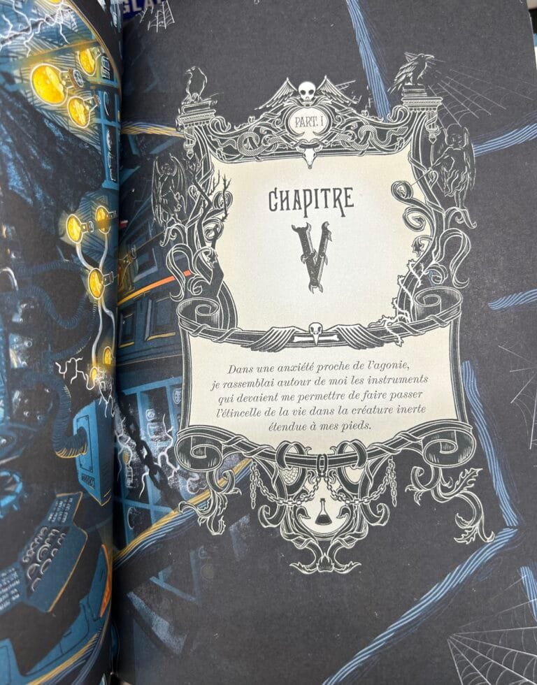 Image du chapitre 5 de Frankenstein aux éditions Flammarion