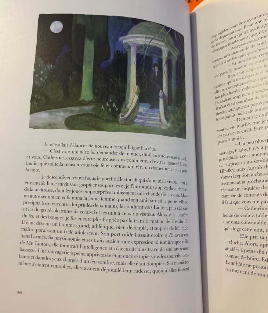 Lire Les Hauts de Hurlevent, Emily Brontë, collection Papillon Noir, chez Gallimard, 2025